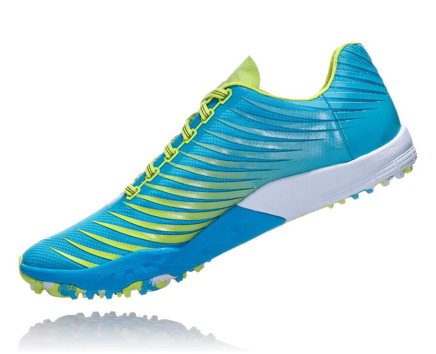 Zapatillas Atletismo Hoka One One Hombre - Evo Xc - Azules/Verde - EBZ351790